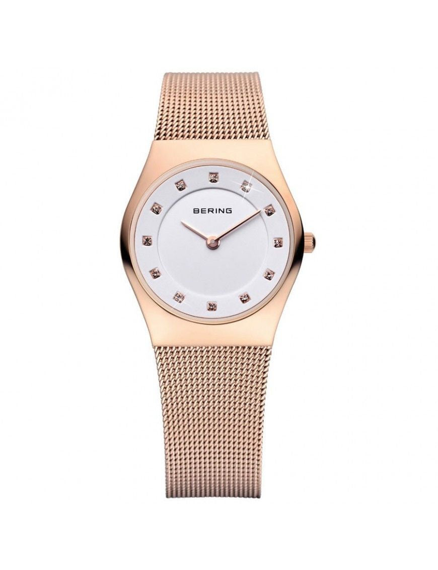 Bering 11927-366-1 watch for woman with a white dial and stainless steel strap.