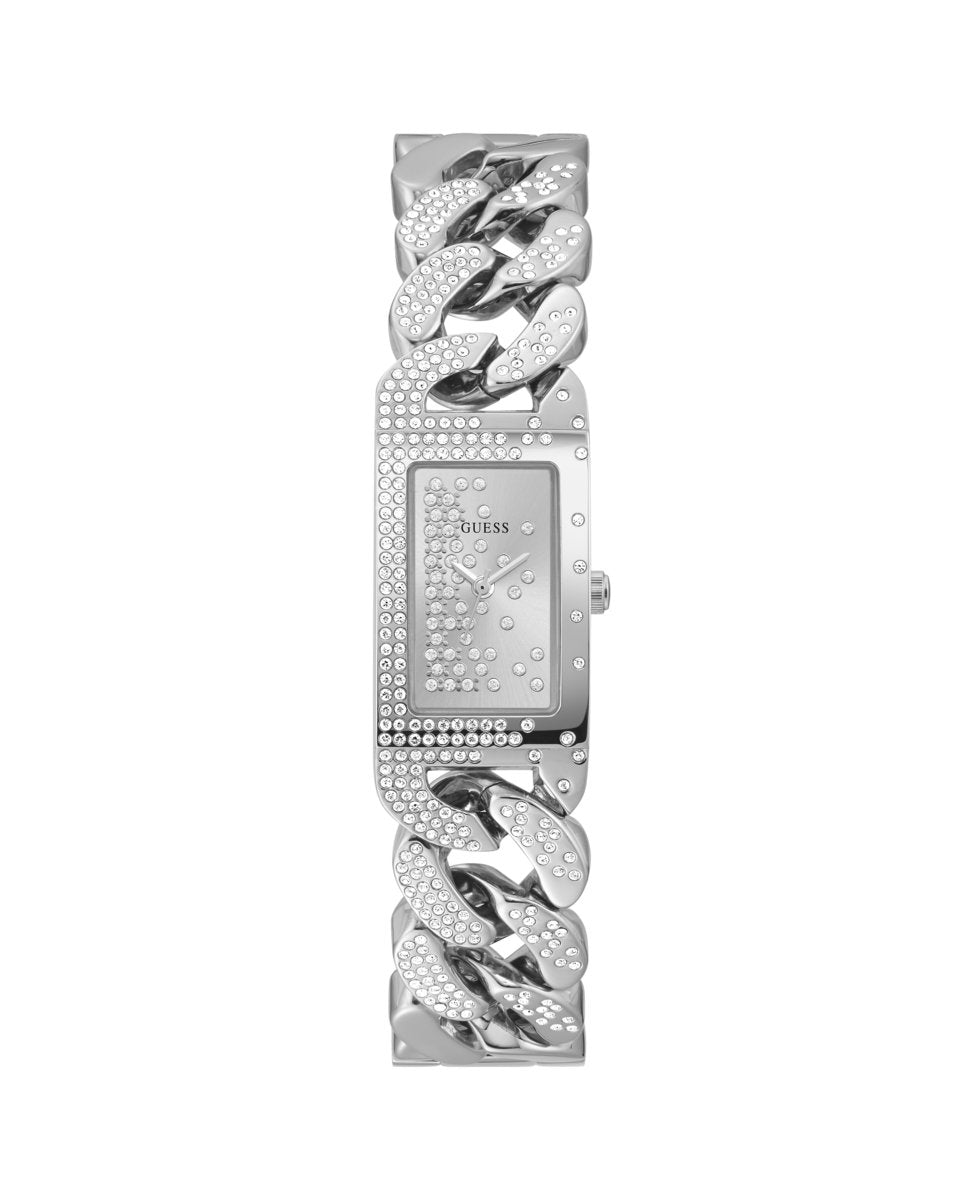 Guess GW0298L1 watch for woman with a silver dial and stainless steel strap.