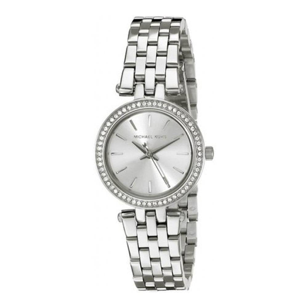 Michael Kors MK3294 watch for women with a grey dial and steel strap.