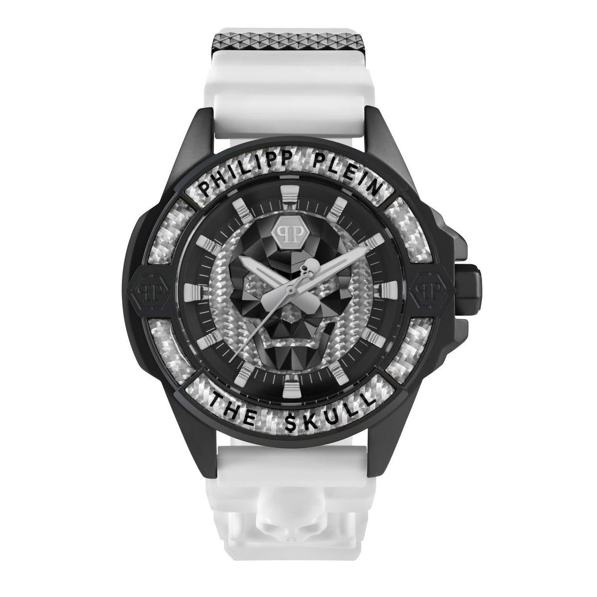 Philipp Plein PWAAA1822 watch for man with a grey dial and silicone strap.