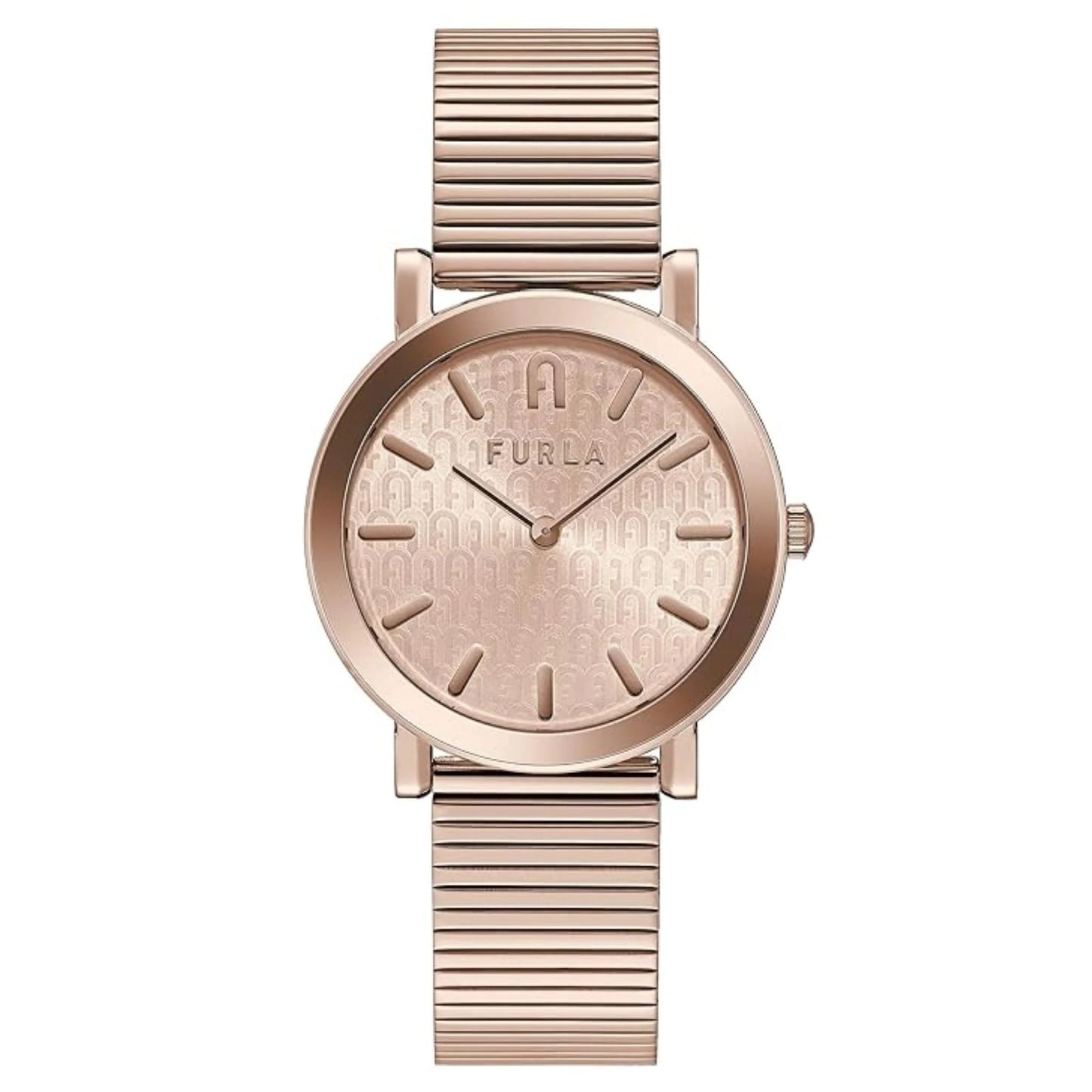 Furla WW00003008L3 watch for women with a pink dial and stainless steel strap.