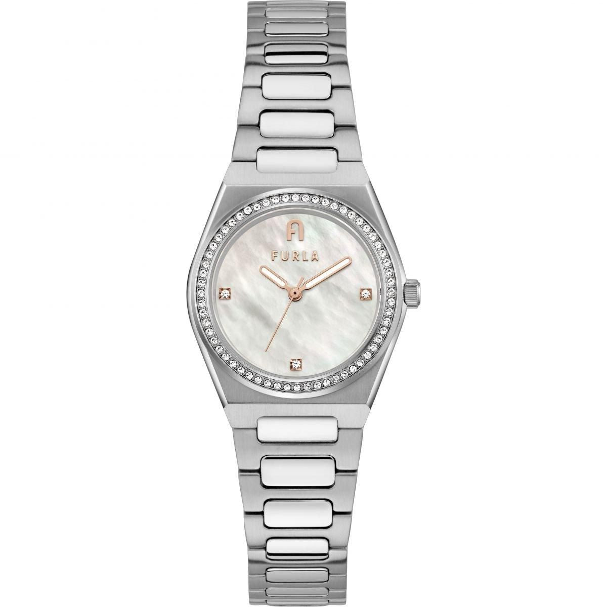 Furla WW00020003L1 watch for women with a grey dial and stainless steel strap.