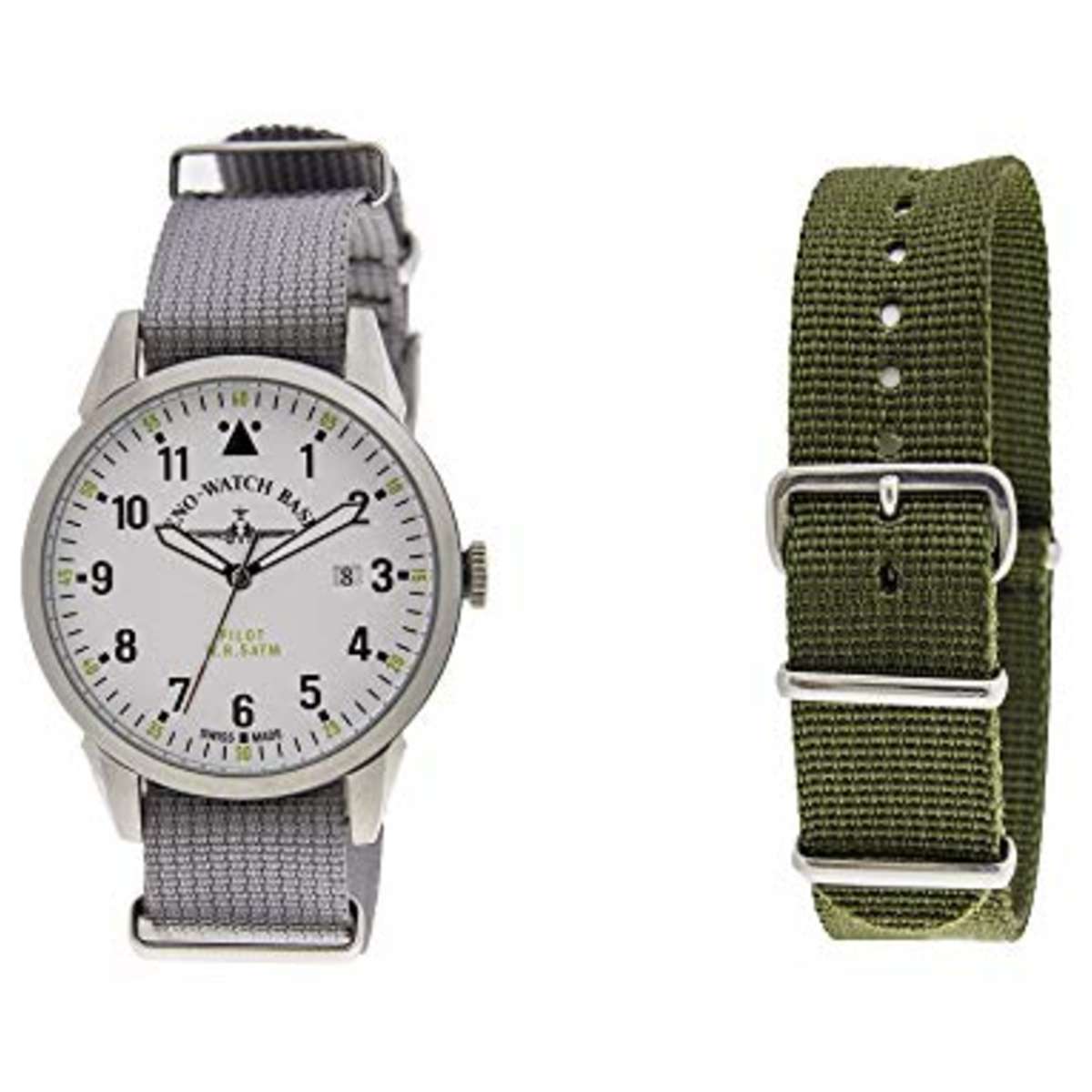 Zeno ZE5231-6 watch for man with a grey dial and fabric strap.