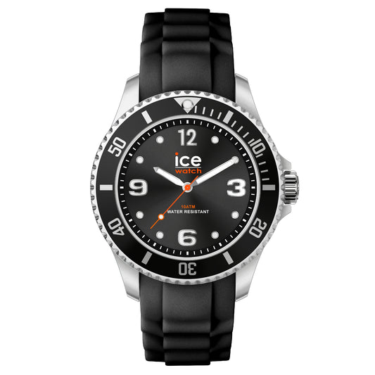 Ice 20360 watch for man with a black dial and silicone strap.