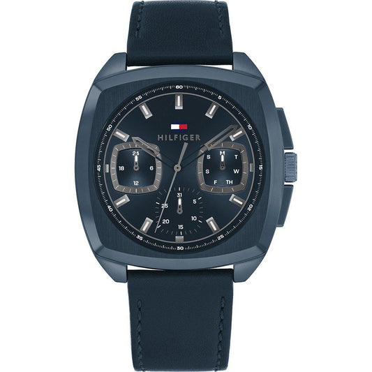 Tommy Hilfiger 1710558 watch for man with a blue dial and stainless steel strap.