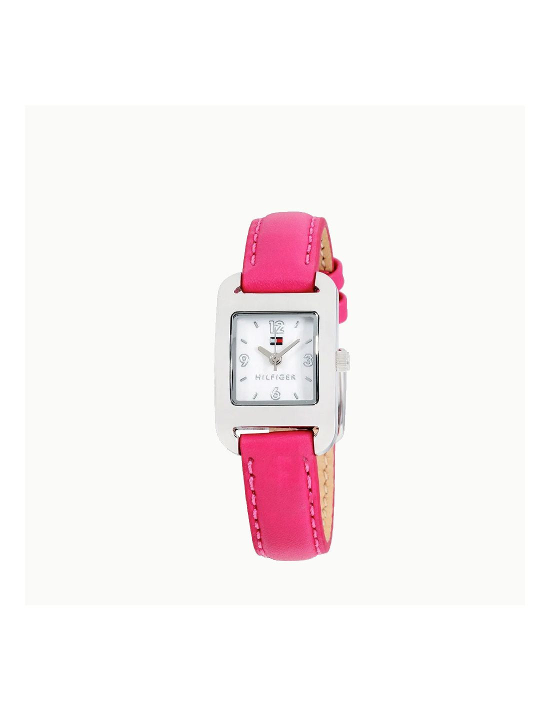 Tommy Hilfiger 1781531 watch for children with a white dial and leather strap.
