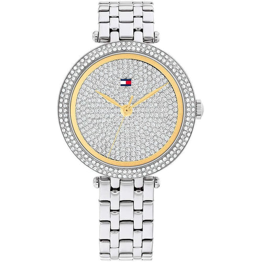 Tommy Hilfiger 1782722 watch for women with a silver dial and stainless steel strap.