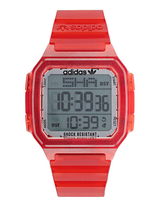 Adidas AOST22051 watch for women with a grey dial and resin strap.
