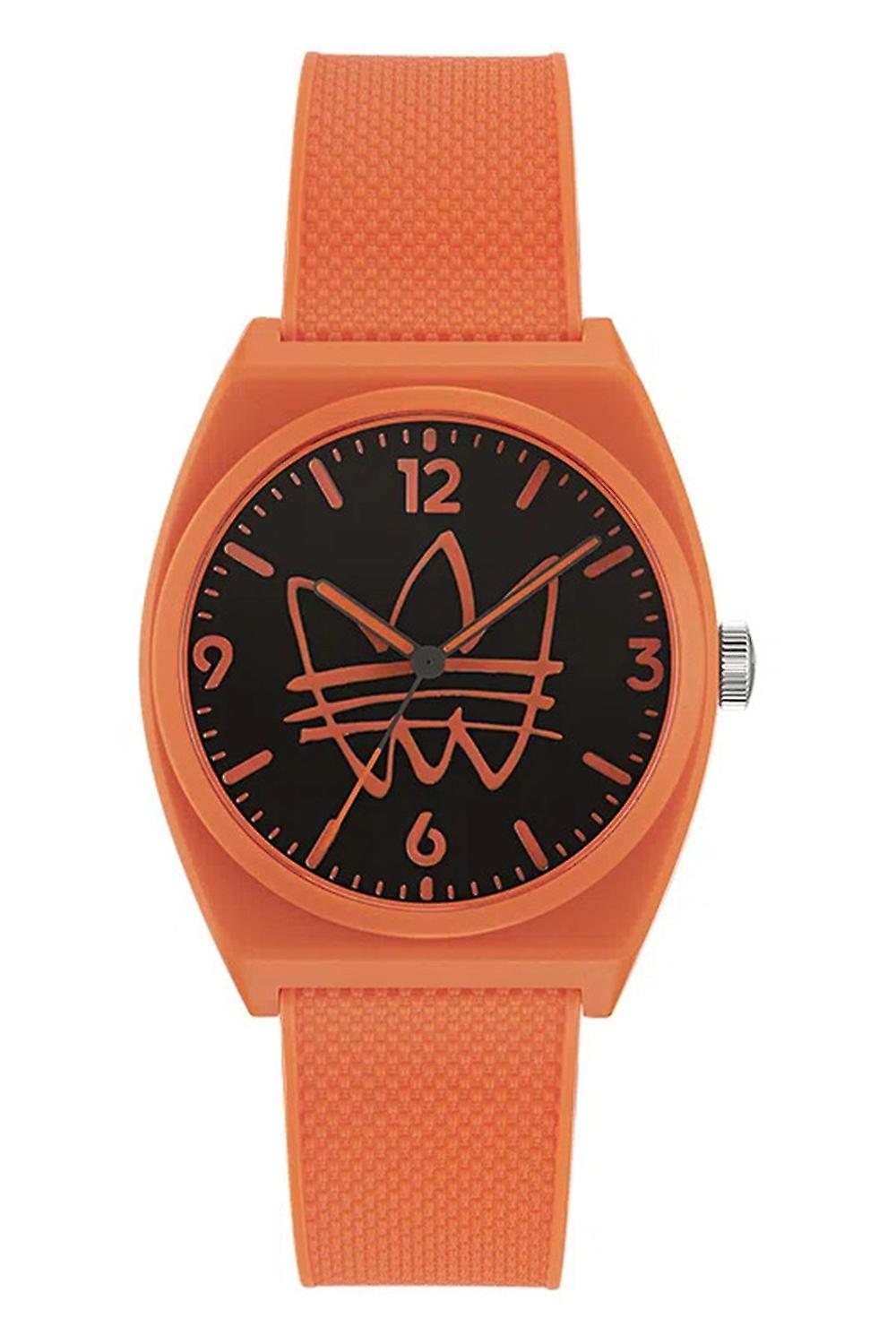 Adidas AOST22562 watch for women with a black dial and silicone strap.