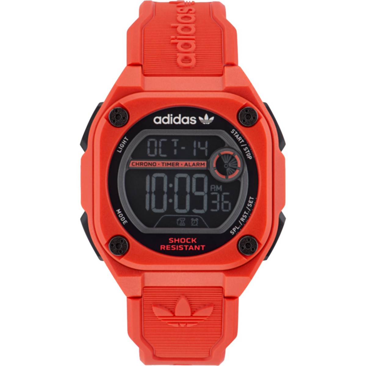Adidas AOST23063 watch for man with a grey dial and rubber strap.