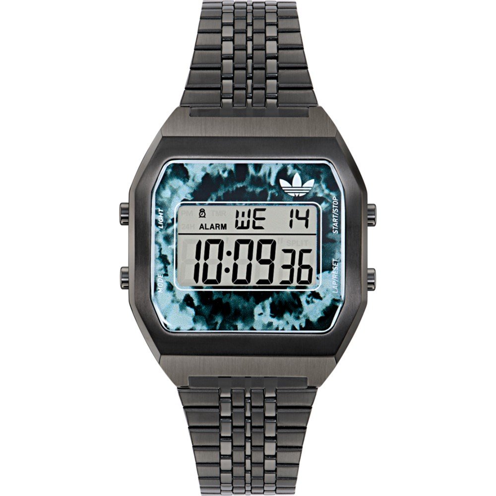 Adidas AOST24558 watch for unisex with a multicolored dial and stainless steel strap.