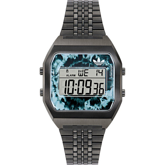 Adidas AOST24558 watch for unisex with a multicolored dial and stainless steel strap.