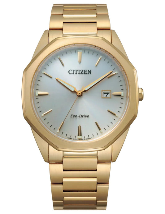 Citizen BM7492-57A watch for man with a white dial and stainless steel strap.