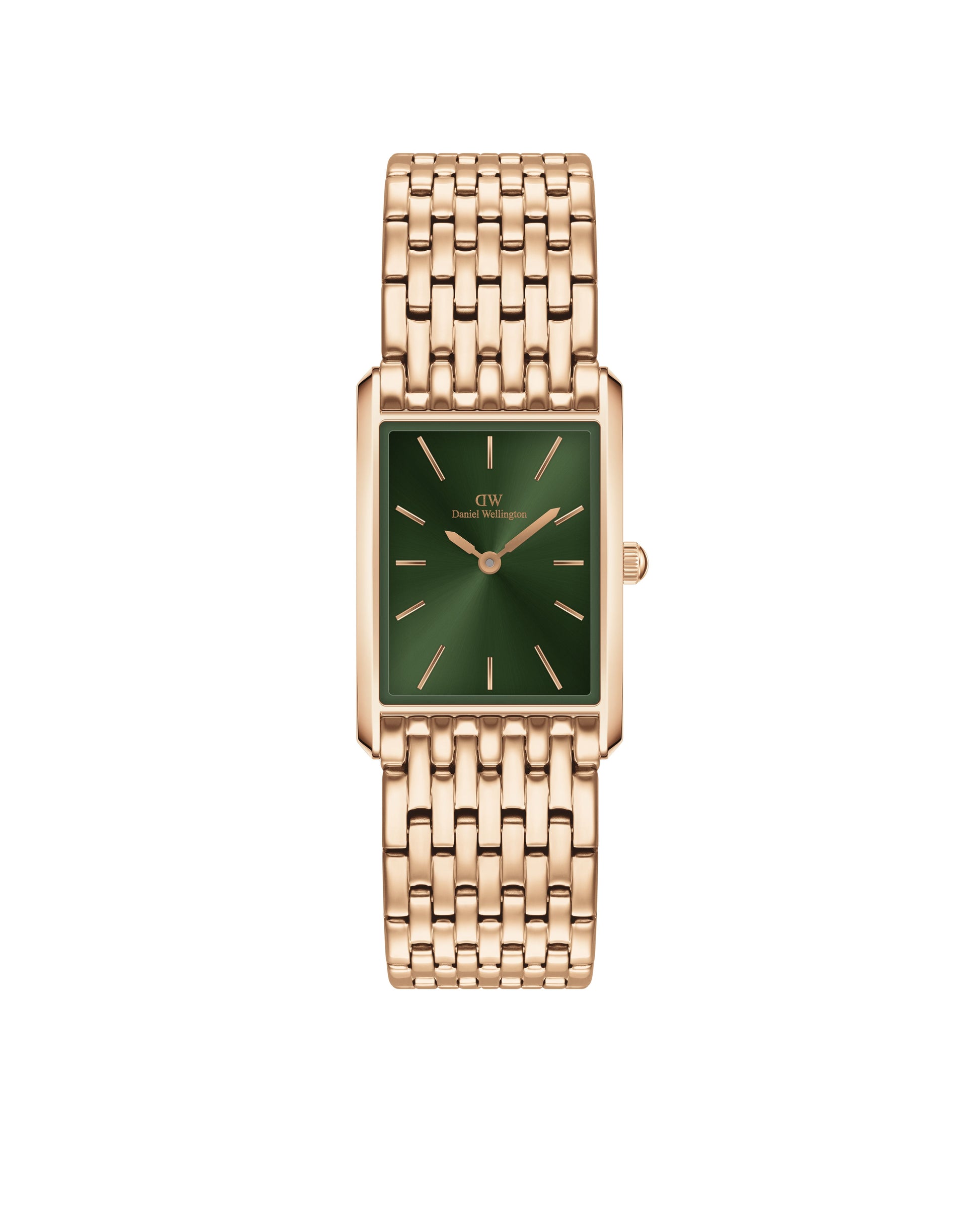 Daniel Wellington DW00100704 watch for women with a green dial and stainless steel strap.