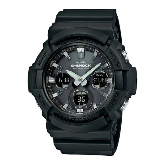 Casio GAW-100B-1AER watch for unisex with a black dial and resin strap.