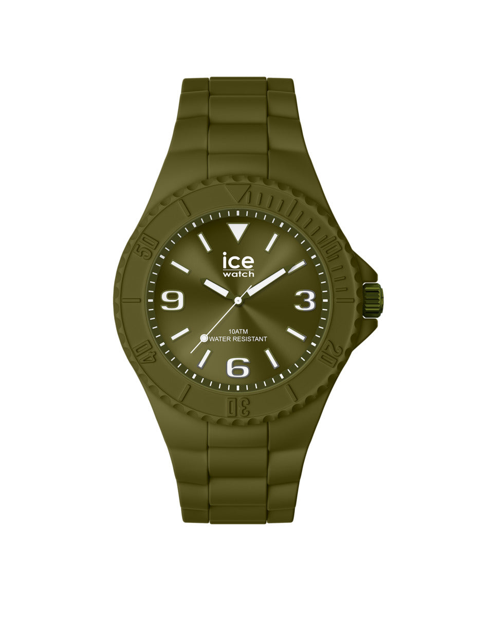 Ice IC019872 watch for unisex with a green dial and rubber strap.