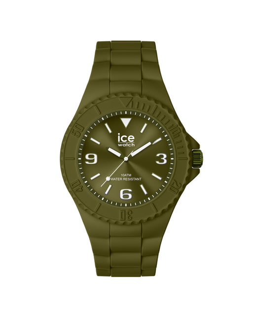 Ice IC019872 watch for unisex with a green dial and rubber strap.