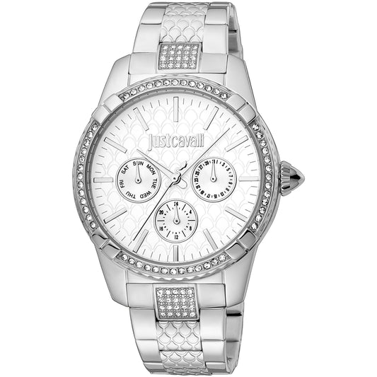 Just Cavalli JC1L173M0045 watch for women with a grey dial and stainless steel strap.