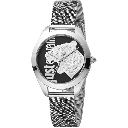 Just Cavalli JC1L210M0045 watch for women with a multicolored dial and stainless steel strap.