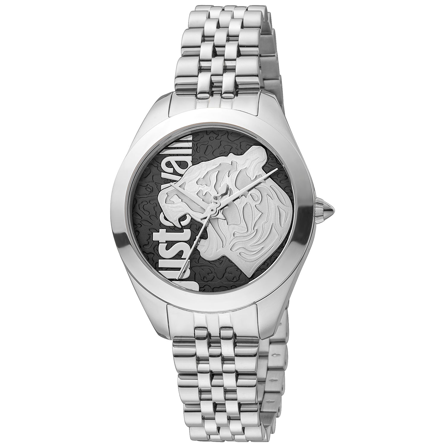 Just Cavalli JC1L210M0145 watch for women with a multicolored dial and stainless steel strap.