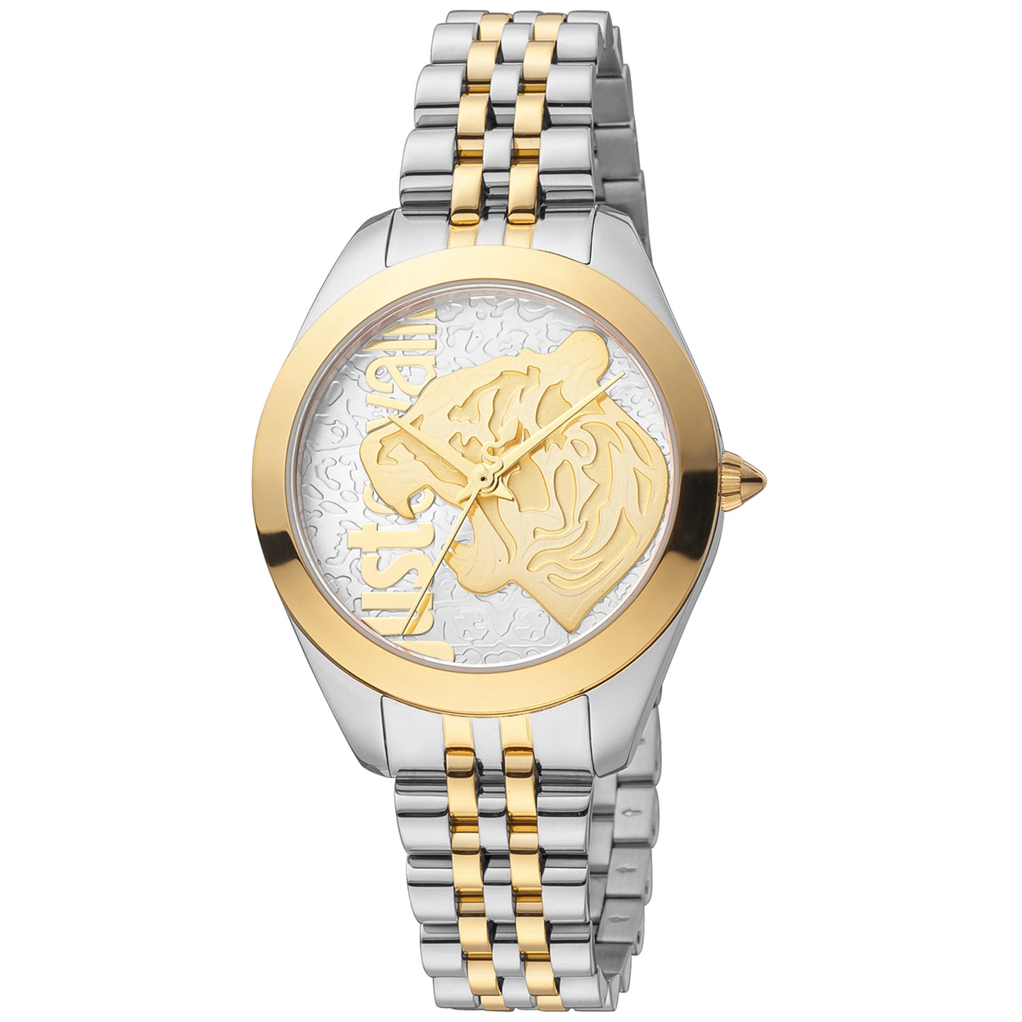 Just Cavalli JC1L210M0175 watch for women with a multicolored dial and stainless steel strap.