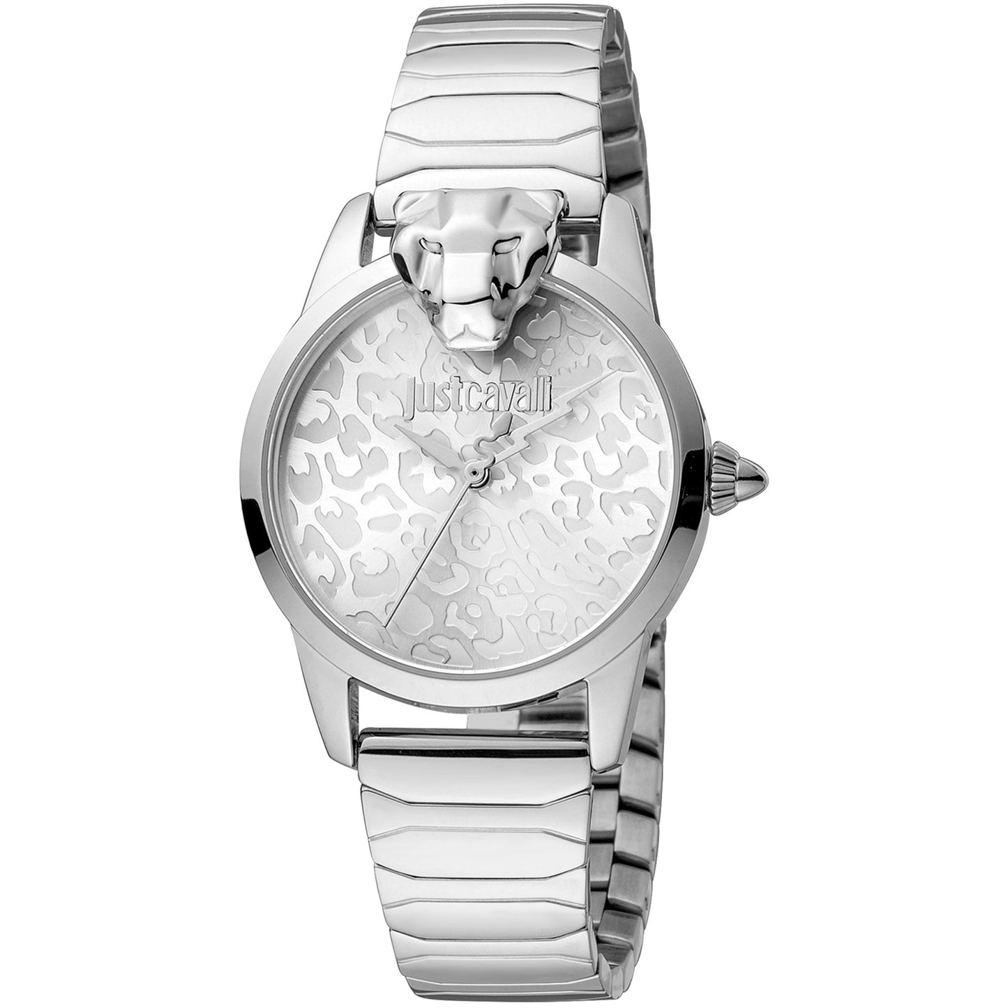 Just Cavalli JC1L220M0215 watch for women with a grey dial and stainless steel strap.