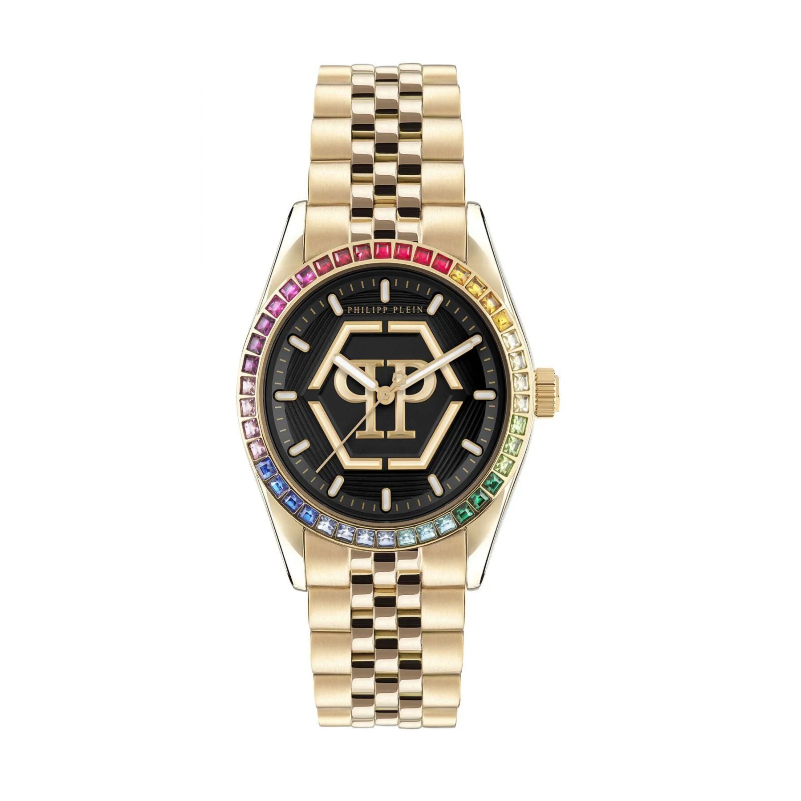 Philipp Plein PW2BA0623 watch for women with a black dial and stainless steel strap.