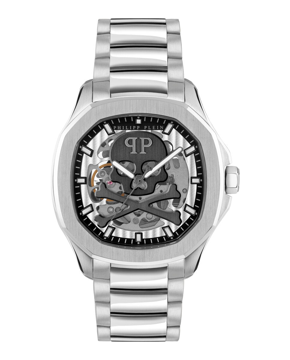 Philipp Plein PWRAA0223 watch for man with a grey dial and stainless steel strap.