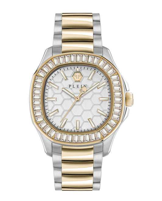 Philipp Plein PWTAA0523 watch for women with a white dial and stainless steel strap.