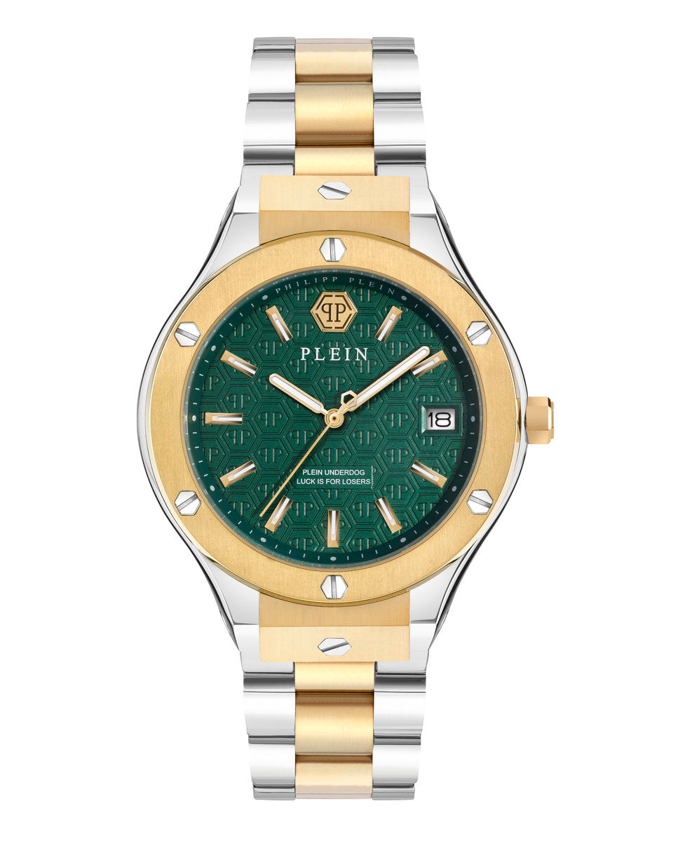 Philipp Plein PWUFA0525 watch for man with a green dial and stainless steel strap.
