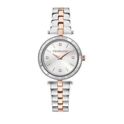 Trussardi R2453145516 watch for women with a grey dial and stainless steel strap.