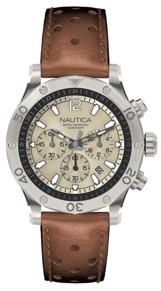 Nautica NAD16545G Men Watch 44mm 10 ATM
